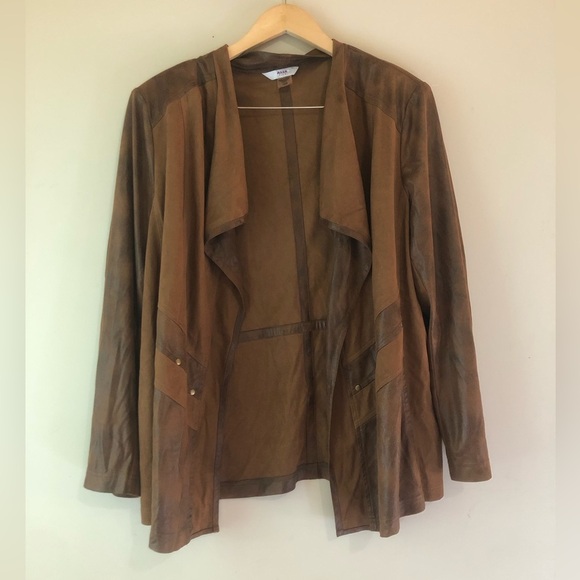 🐱 Alia | Shoulder Padded Open Front Sweater - Picture 1 of 6